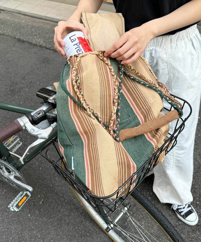 NA438 DULTON HAND-WOVEN HAMMOCK BAG