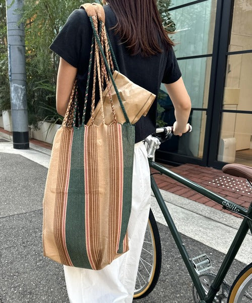 NA438 DULTON HAND-WOVEN HAMMOCK BAG