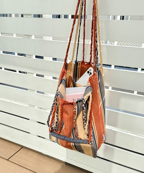 NA438 DULTON HAND-WOVEN HAMMOCK BAG