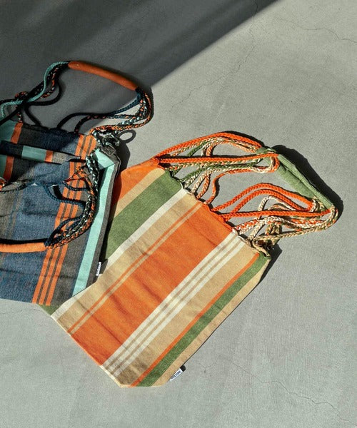 NA438 DULTON HAND-WOVEN HAMMOCK BAG