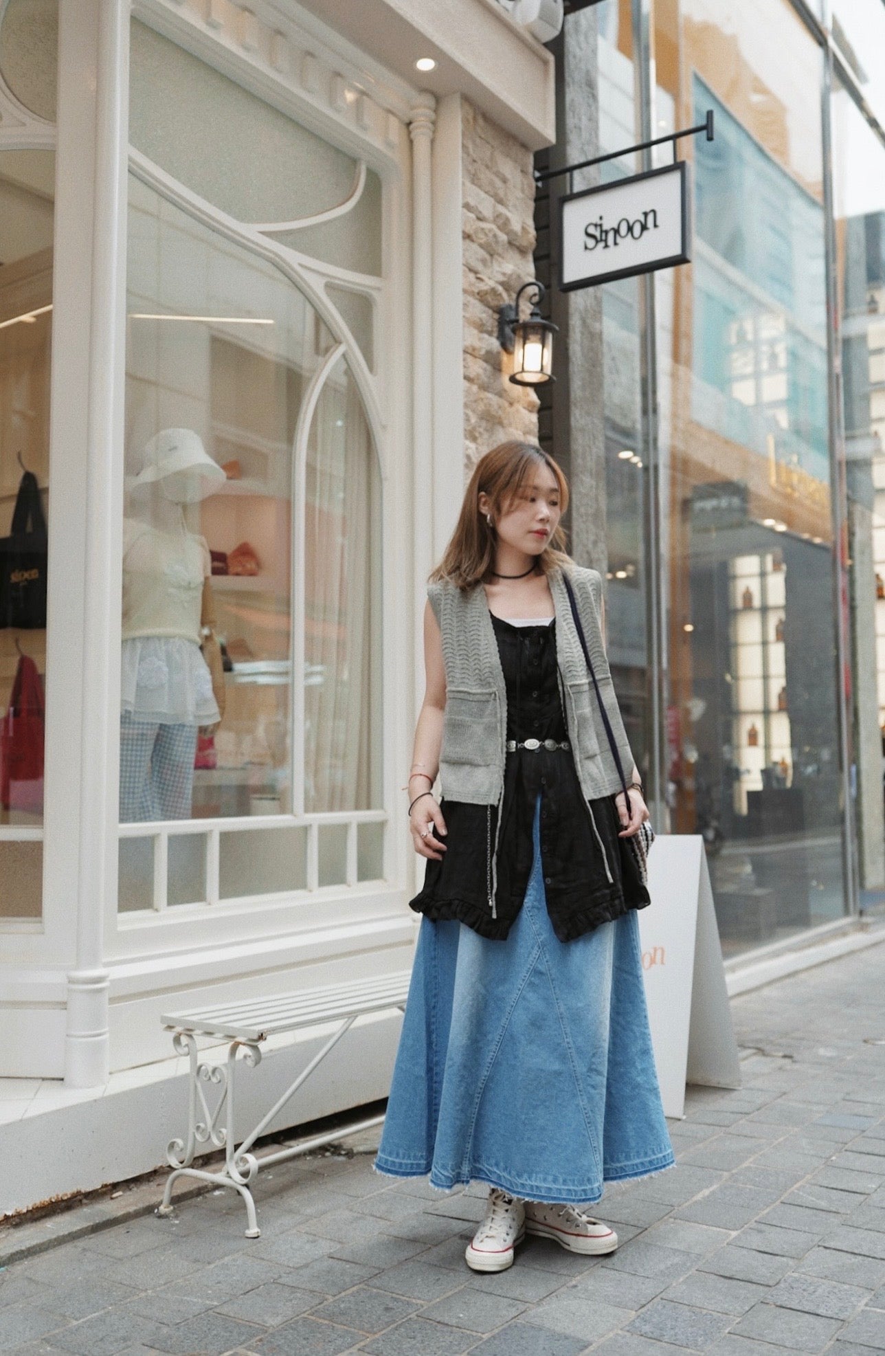 MZ760 RIBBON KNIT VEST
