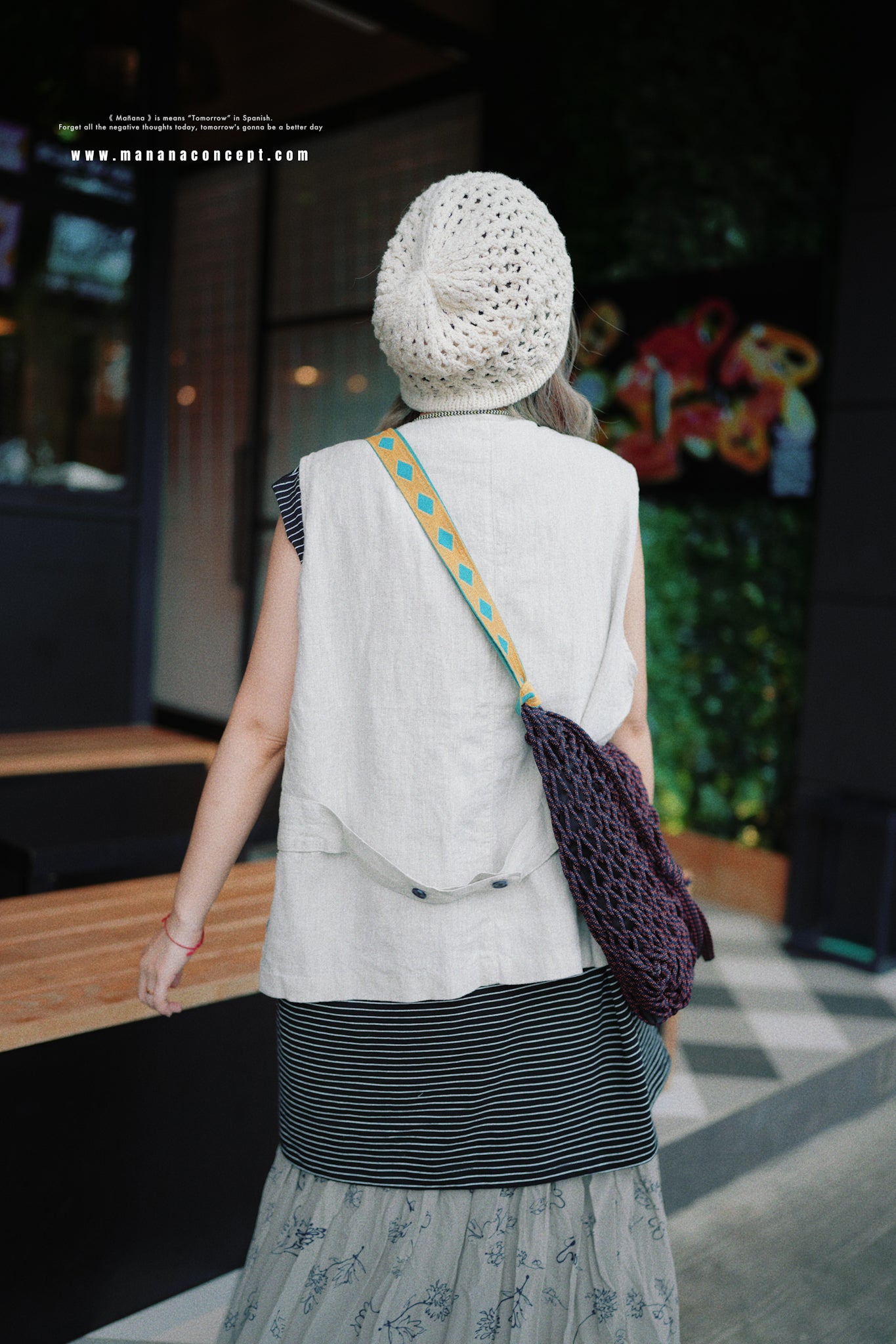 CA626 Mañana Handmade 2way Macrame Bag