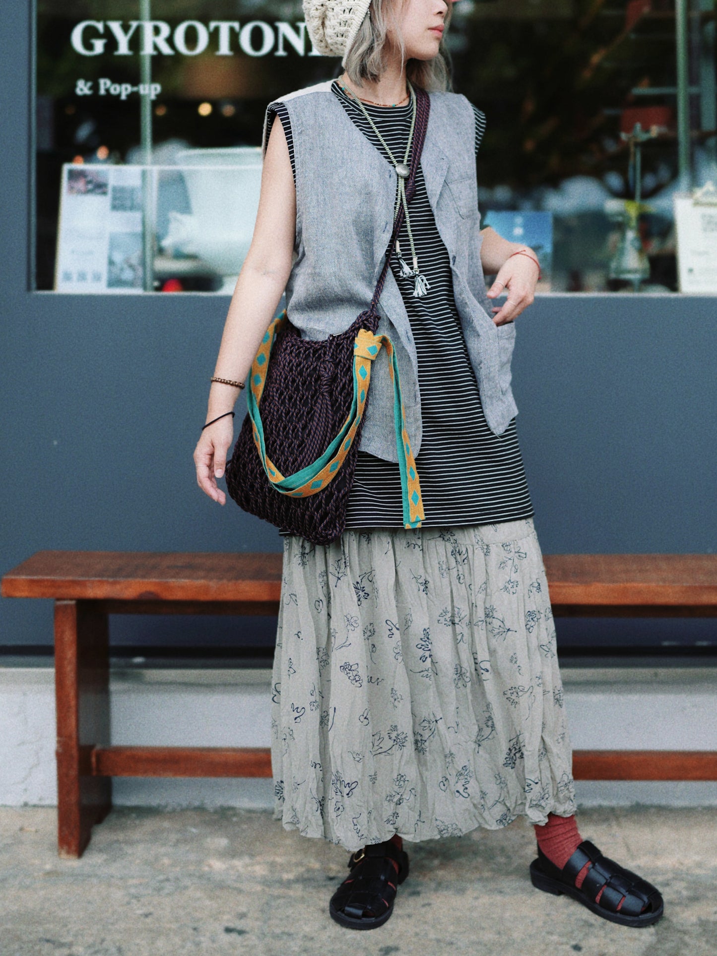 CA626 Mañana Handmade 2way Macrame Bag