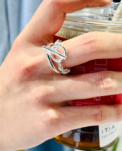 925 Silver Double Ring