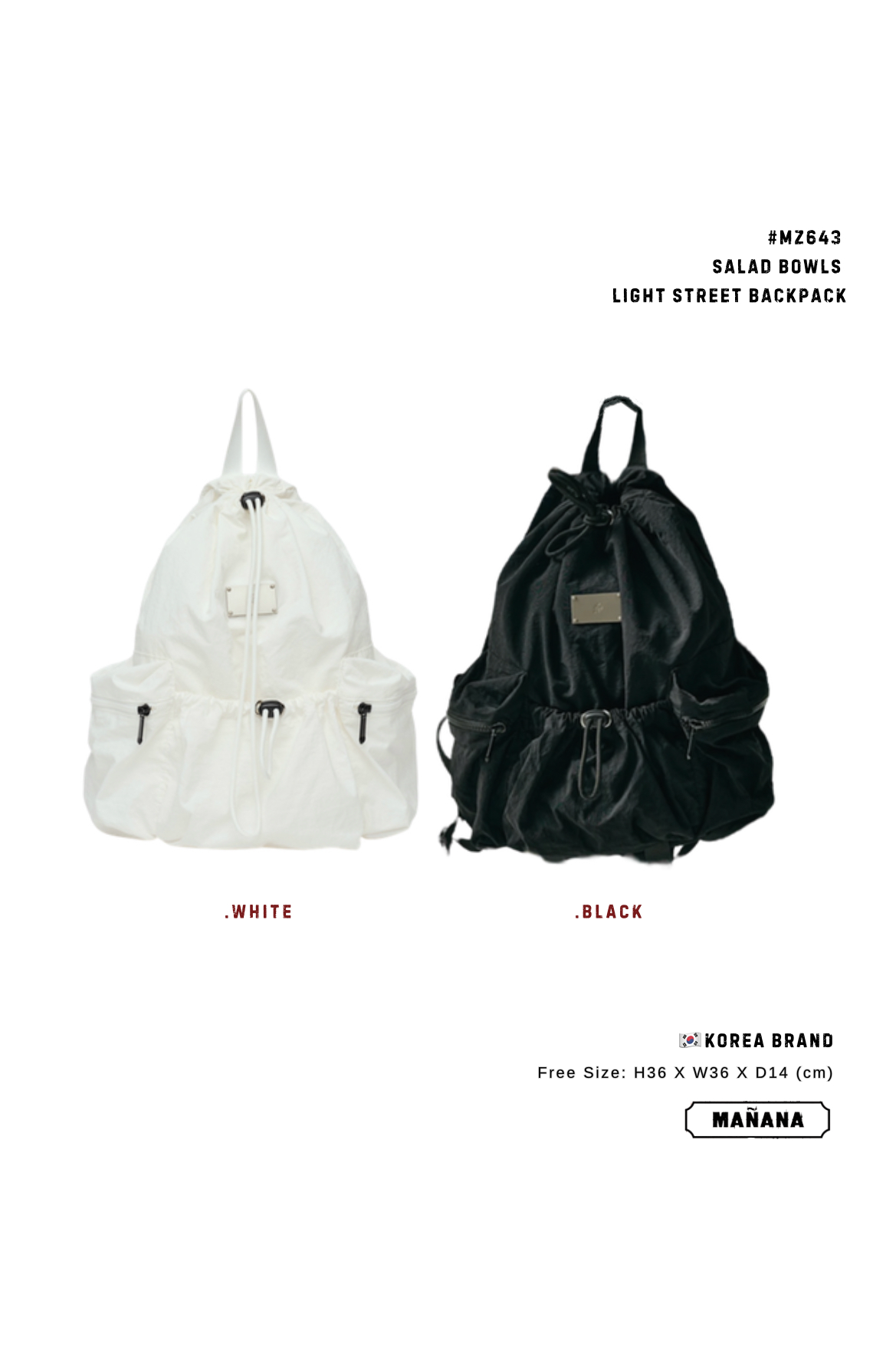 MZ643 SALAD BOWLS - LIGHT STREET BACKPACK