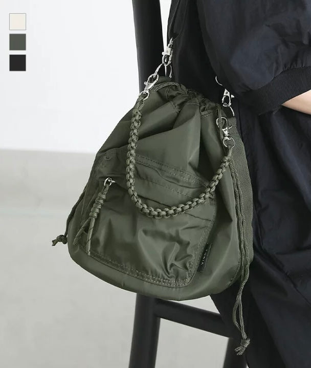 NA439 2WAY DRAWSTRING BUCKET BAG