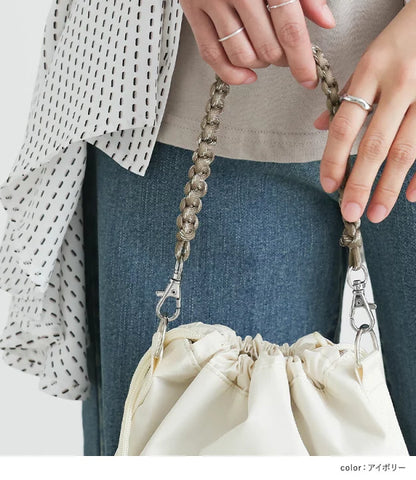 NA439 2WAY DRAWSTRING BUCKET BAG