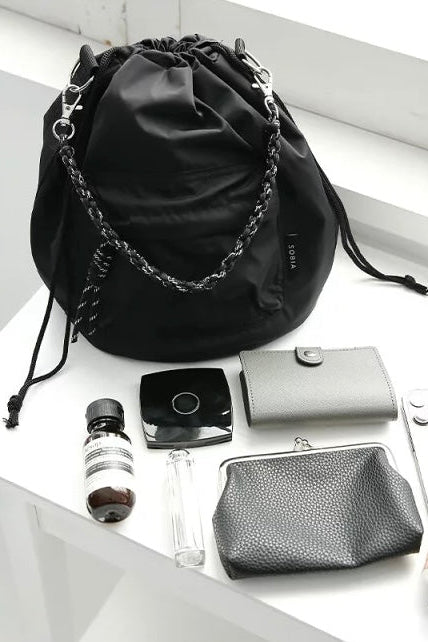 NA439 2WAY DRAWSTRING BUCKET BAG