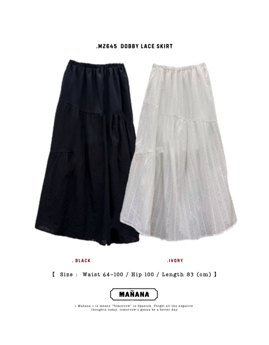 MZ645 DOBBY LACE SKIRT