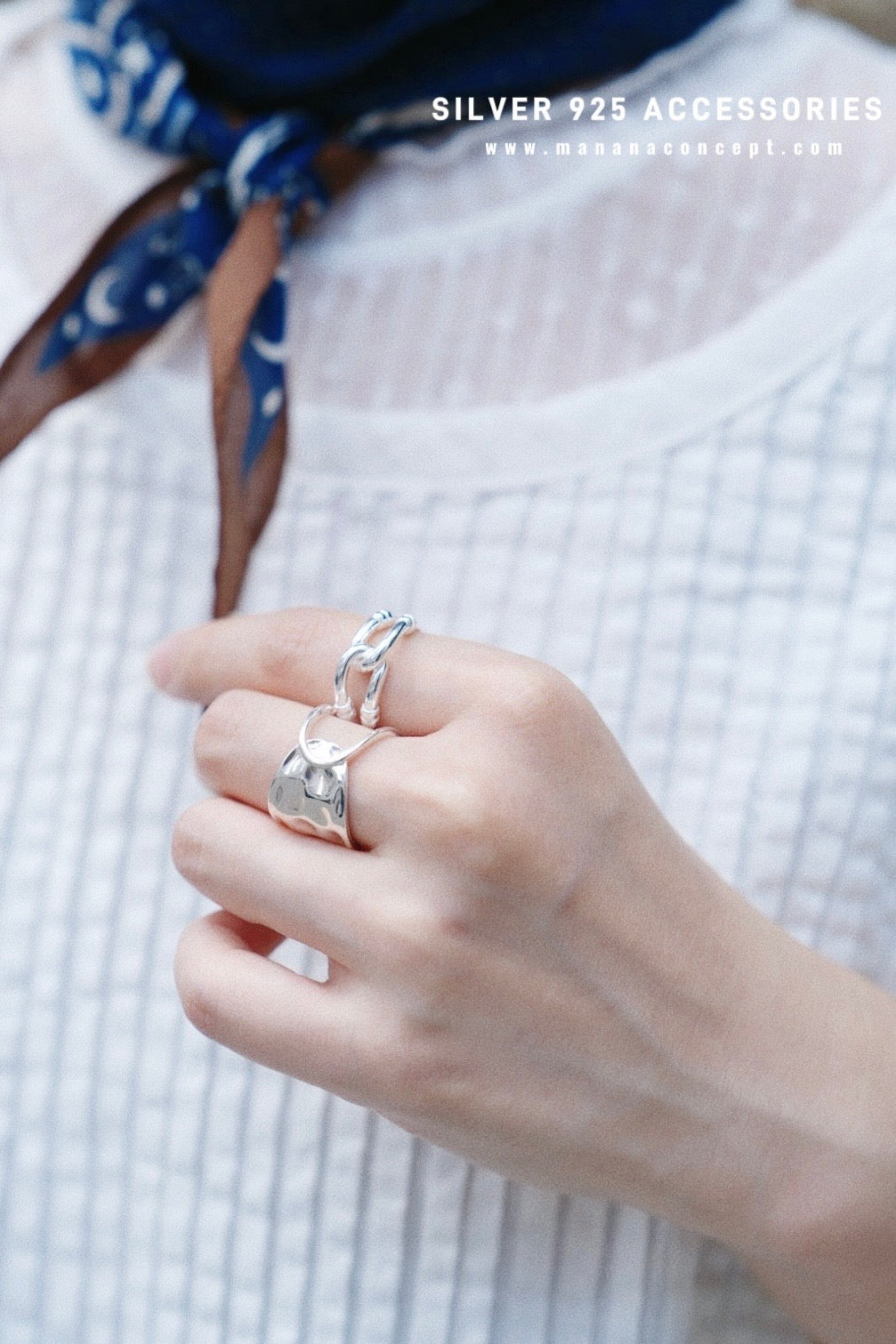 MZ777 SILVER 925 CROSS RING