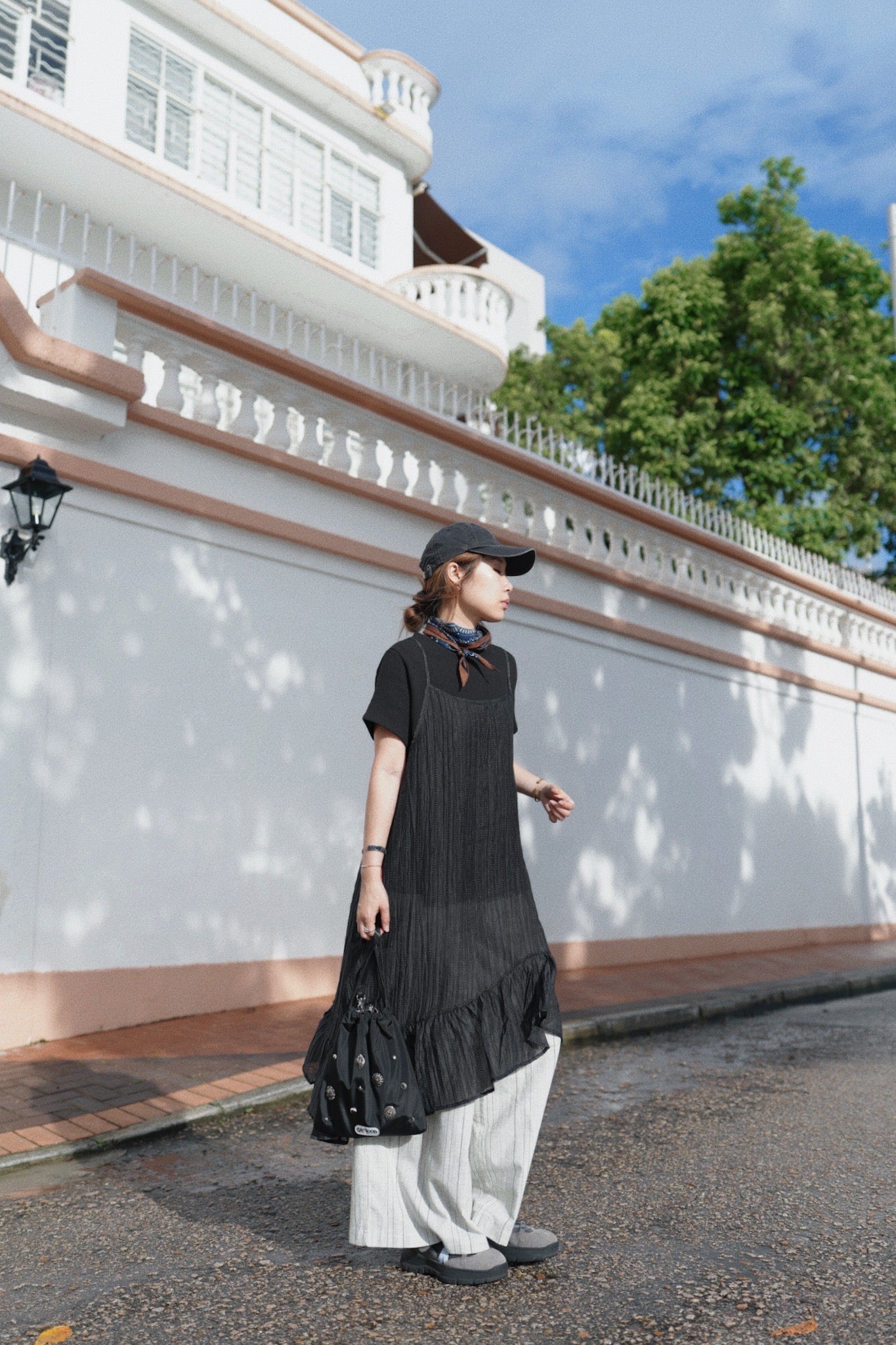 CA900 RUFFLE LAYERING DRESS