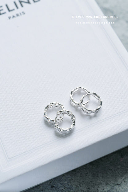 MZ778 SILVER 925 SMALL HOOP EARRING