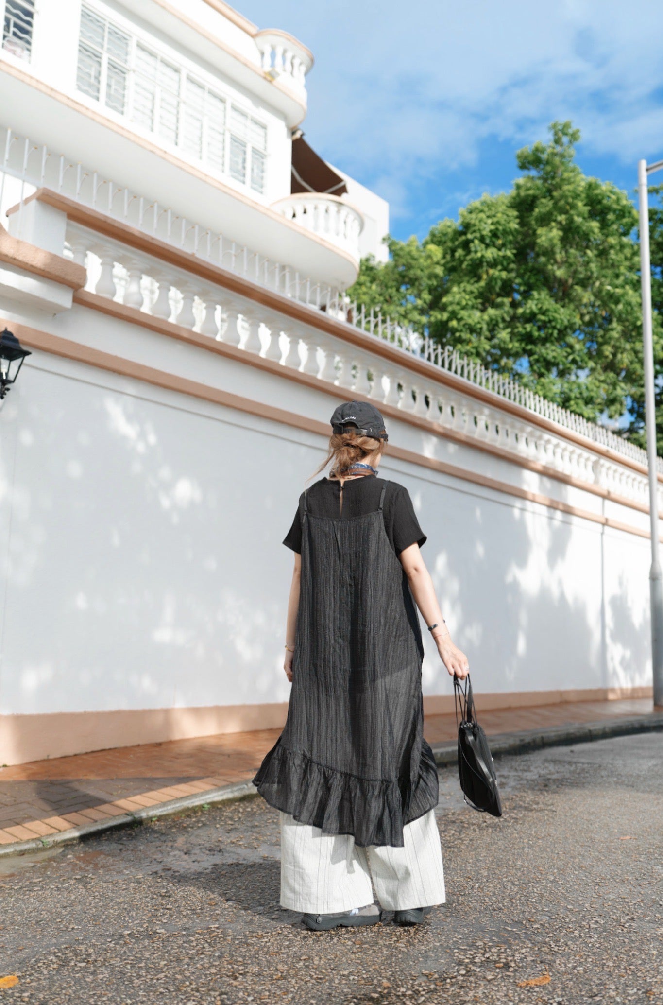 CA900 RUFFLE LAYERING DRESS