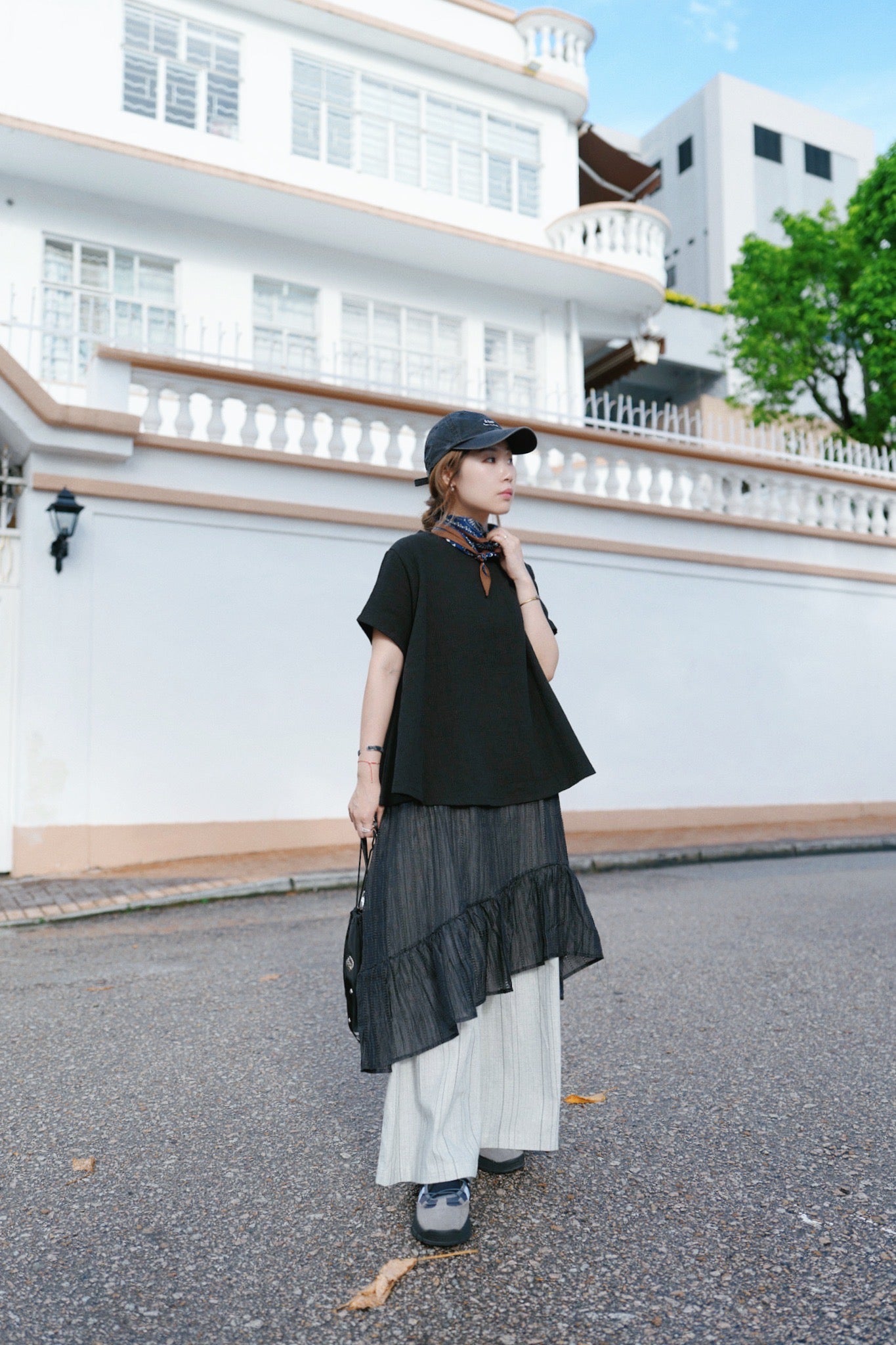 CA900 RUFFLE LAYERING DRESS