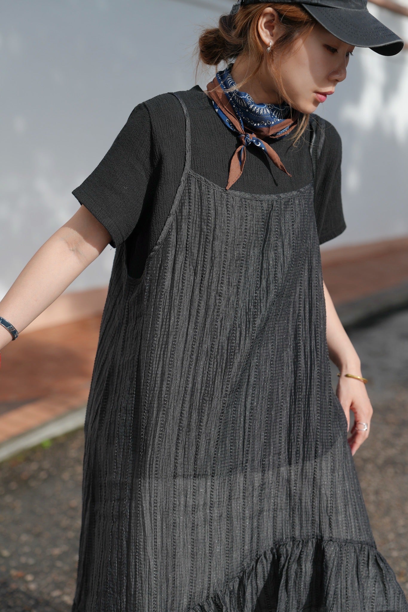 MZ781 RUFFLE CREPE TOP