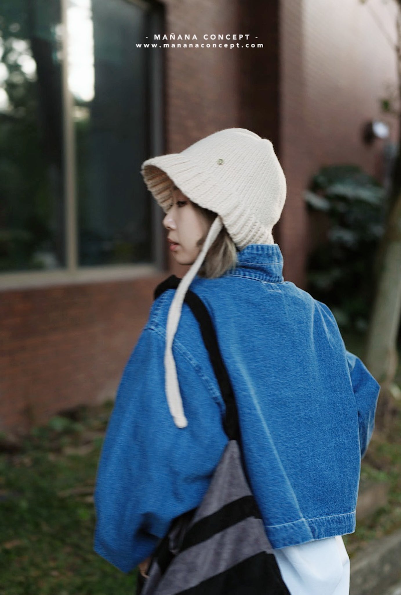 MZ555 Half-Zip Denim Pullover