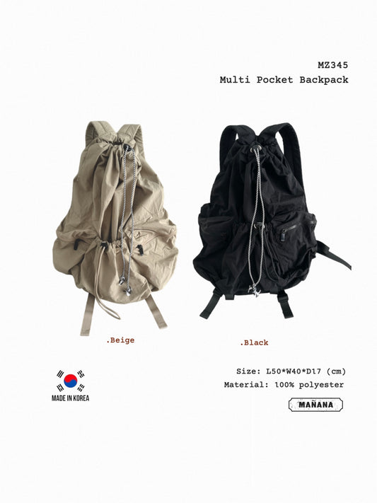 MZ345 Multi Pocket Backpack