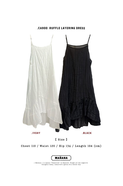 CA900 RUFFLE LAYERING DRESS