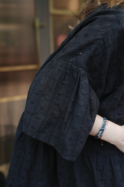 CA702 LADDER LACE SHIRT BLOUSE
