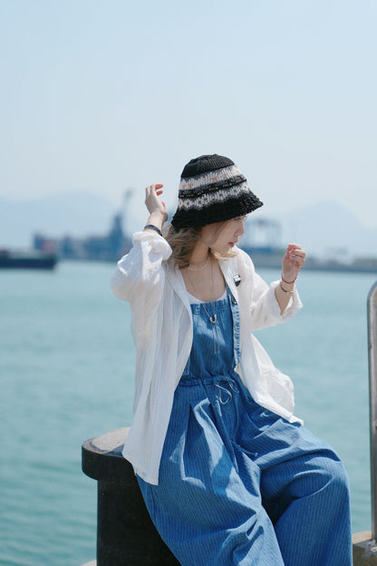MZ614 CONTRASTING COLOR BUCKET HAT