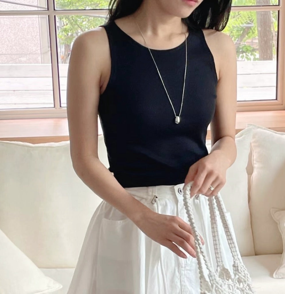 MZ782 RIBBED TANK TOP