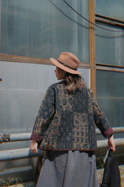 MZ638 LIGHT WEIGHT PATCHWORK JACKET