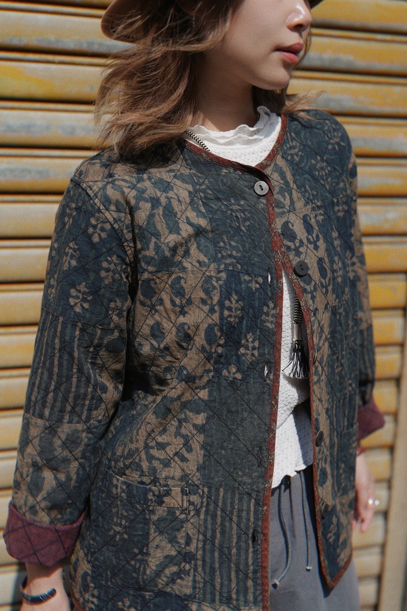 MZ638 LIGHT WEIGHT PATCHWORK JACKET