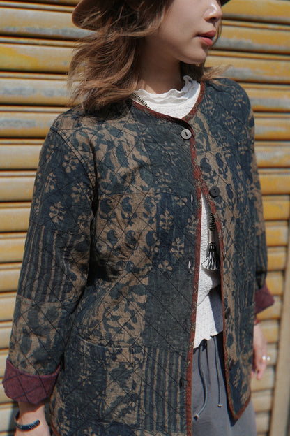 MZ638 LIGHT WEIGHT PATCHWORK JACKET