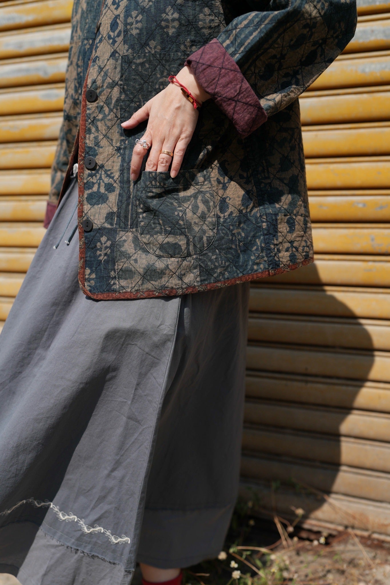 MZ638 LIGHT WEIGHT PATCHWORK JACKET