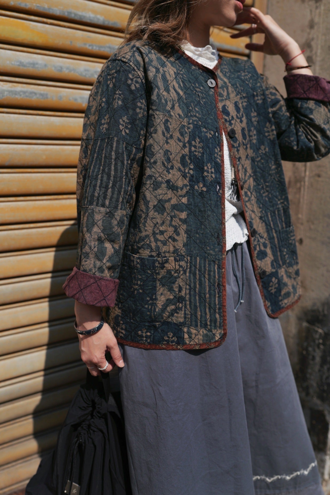 MZ638 LIGHT WEIGHT PATCHWORK JACKET