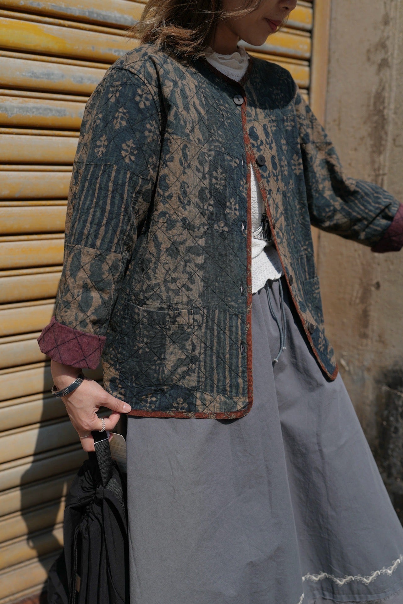 MZ638 LIGHT WEIGHT PATCHWORK JACKET
