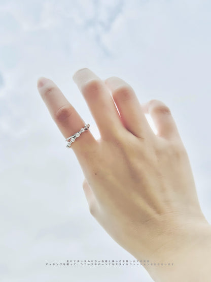 Silver 925 Cross Open Ring