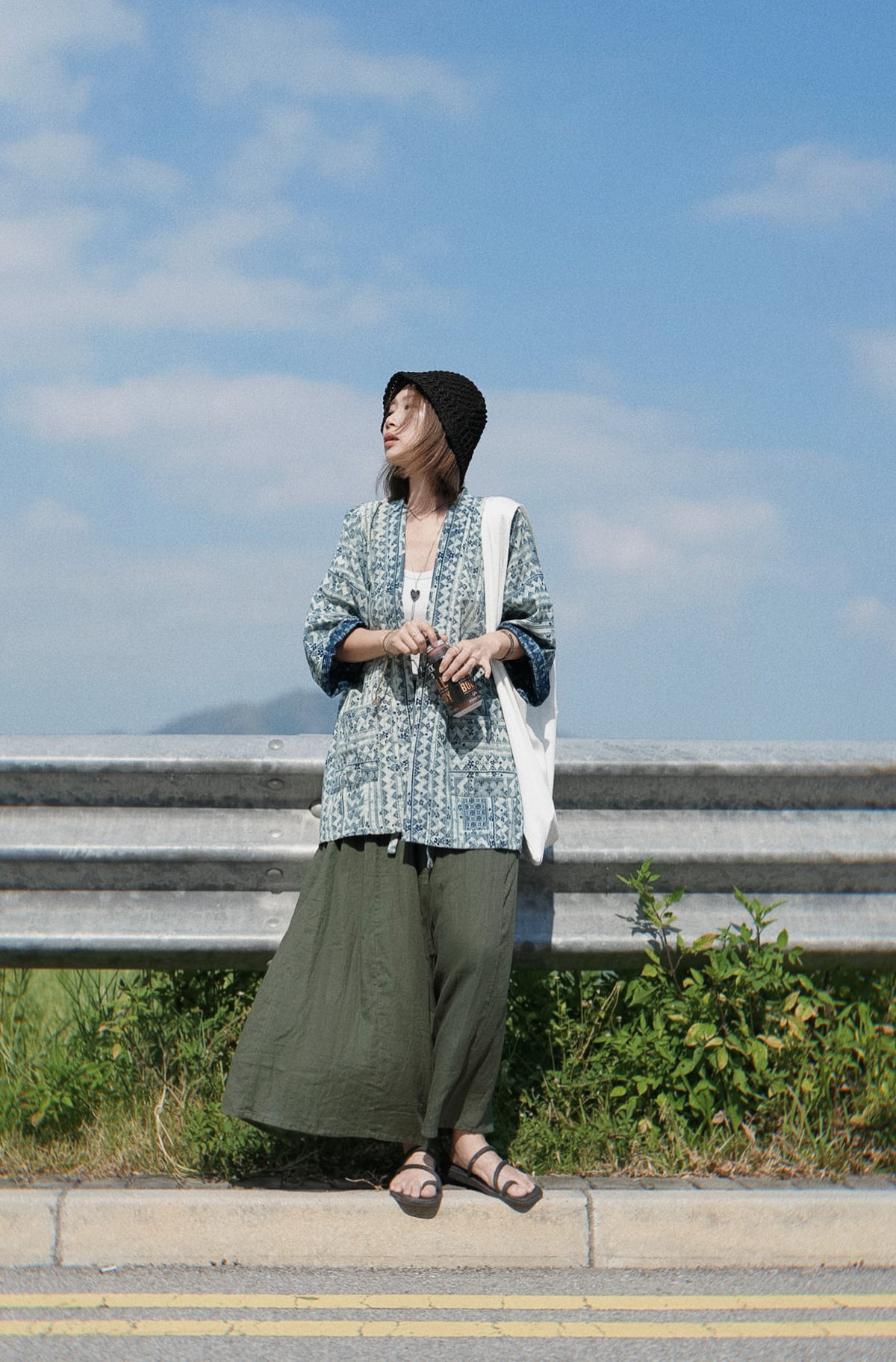 NA496 KASURI INDIGO KIMONO【早鳥送-$30】