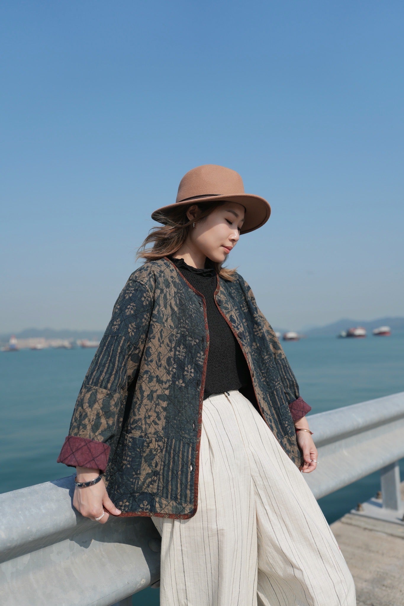 MZ638 LIGHT WEIGHT PATCHWORK JACKET