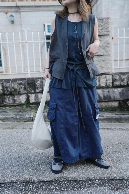 MZ787 LIGHT WEIGHT LINEN VEST