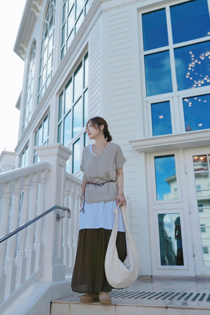 NA414 RAYON WIDE PANTS