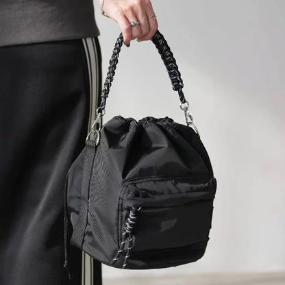 NA439 2WAY DRAWSTRING BUCKET BAG
