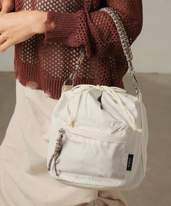 NA439 2WAY DRAWSTRING BUCKET BAG