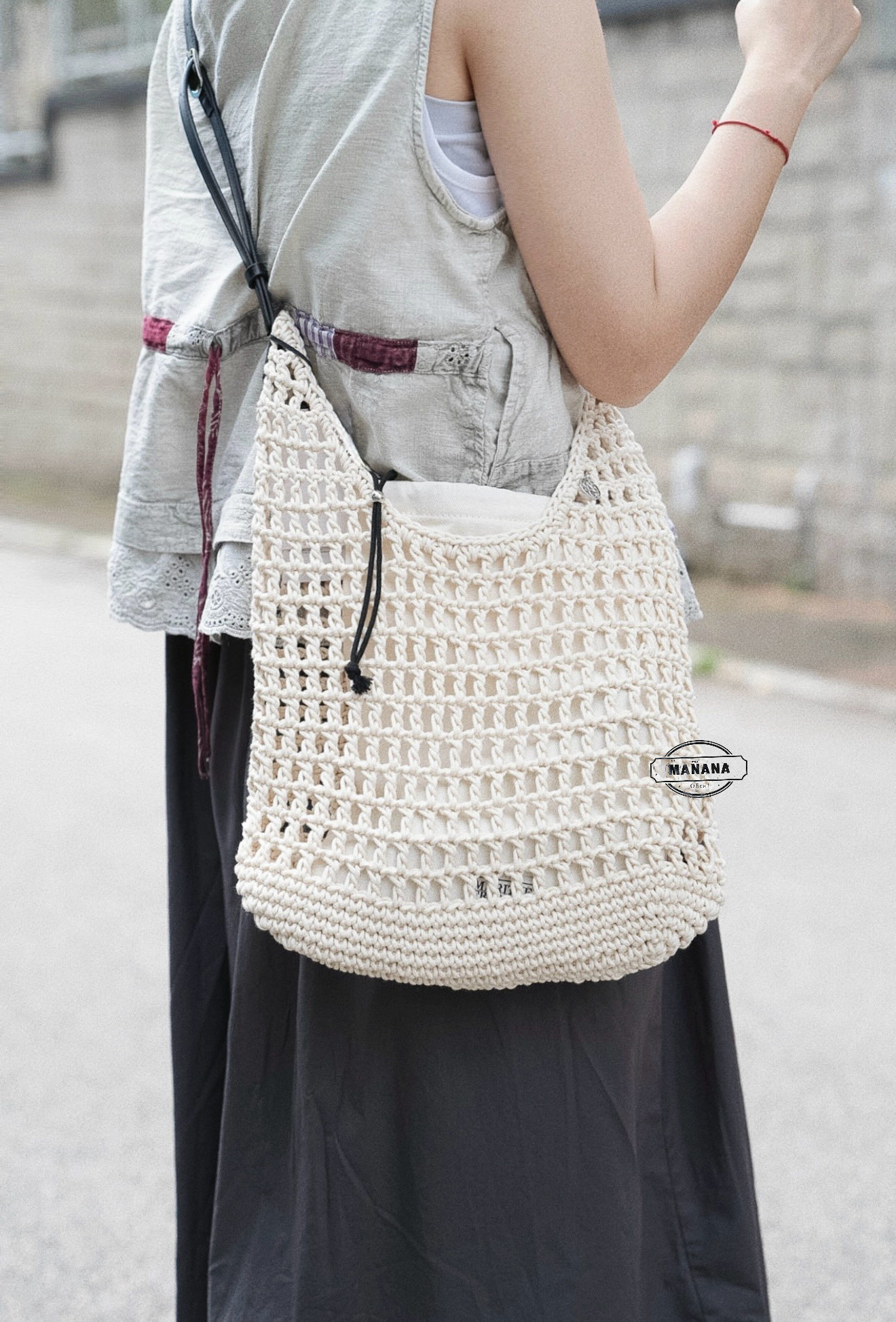 MARITHÉ FRANҪOIS GIRBAUD - MACRAME HOBO BAG 【📣7折中】