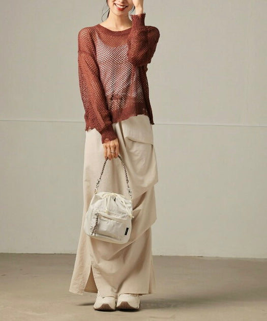 NA439 2WAY DRAWSTRING BUCKET BAG