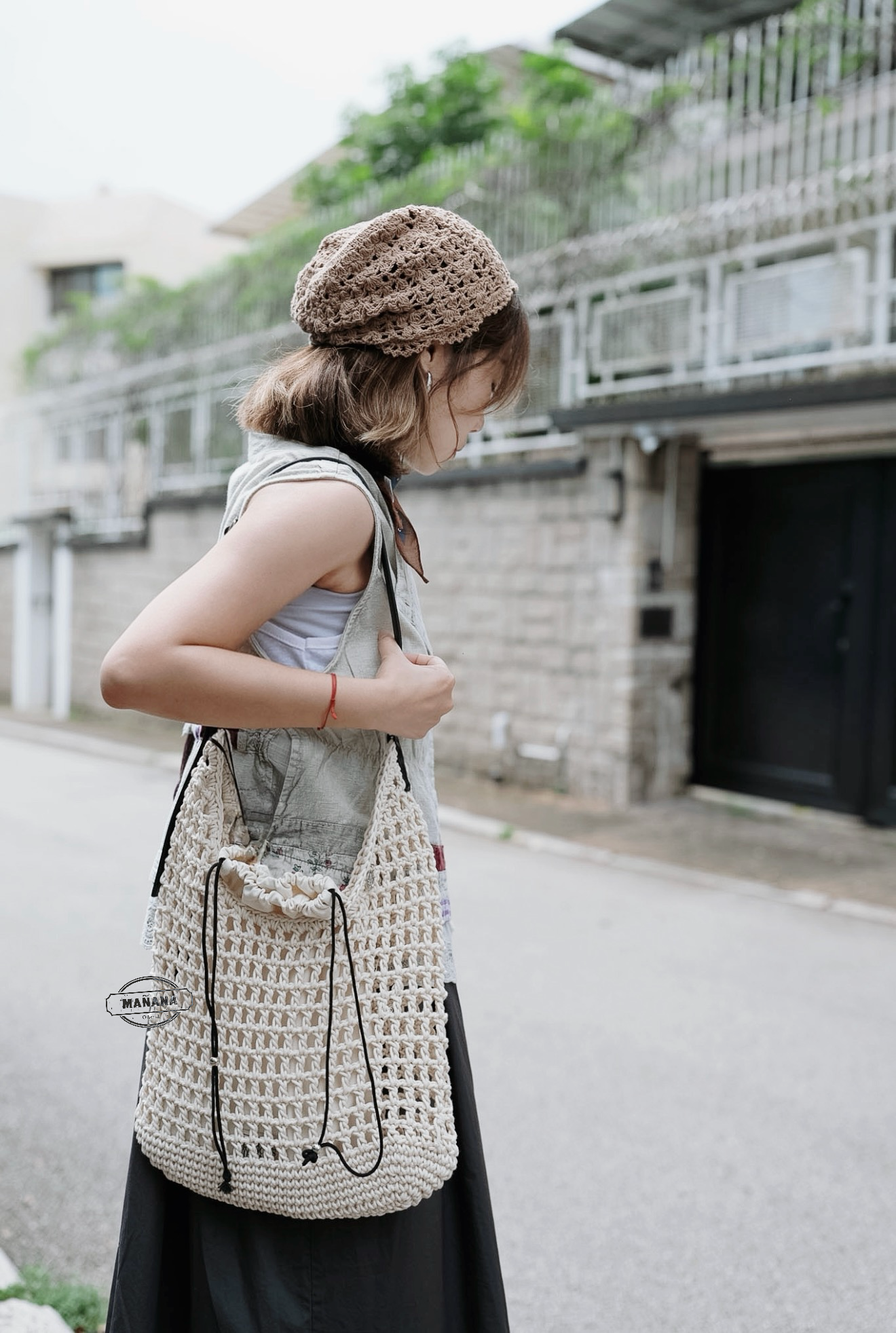 MARITHÉ FRANҪOIS GIRBAUD - MACRAME HOBO BAG 【📣7折中】