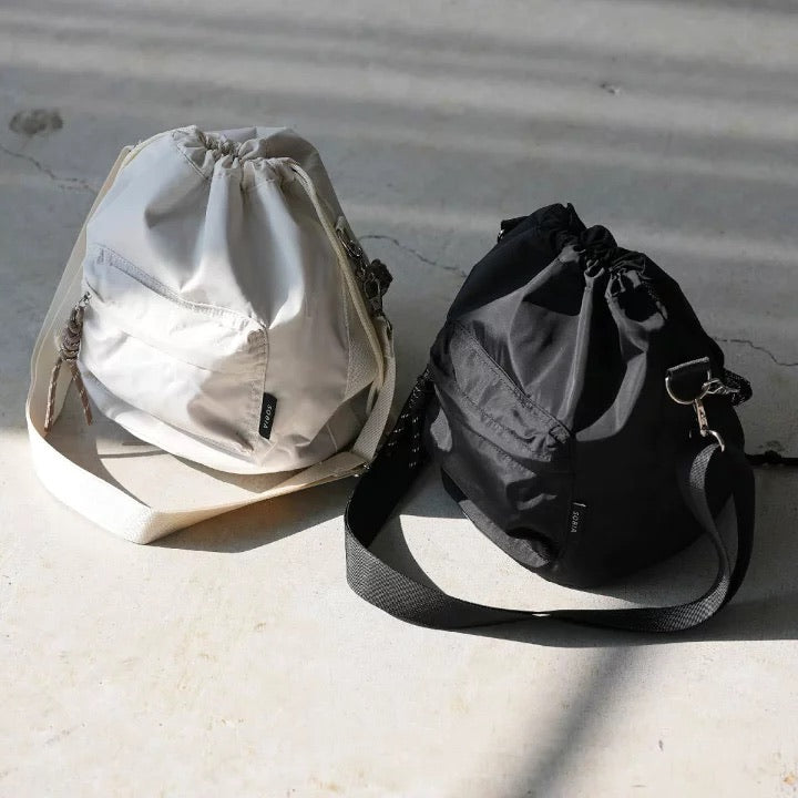 NA439 2WAY DRAWSTRING BUCKET BAG