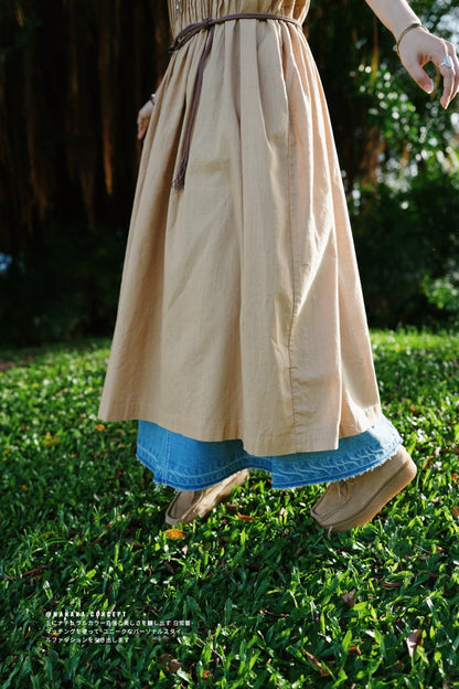 CA703 PINTUCK ONE PIECE DRESS