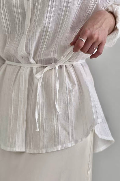 MZ633 DOBBY STRIPED SHIRT