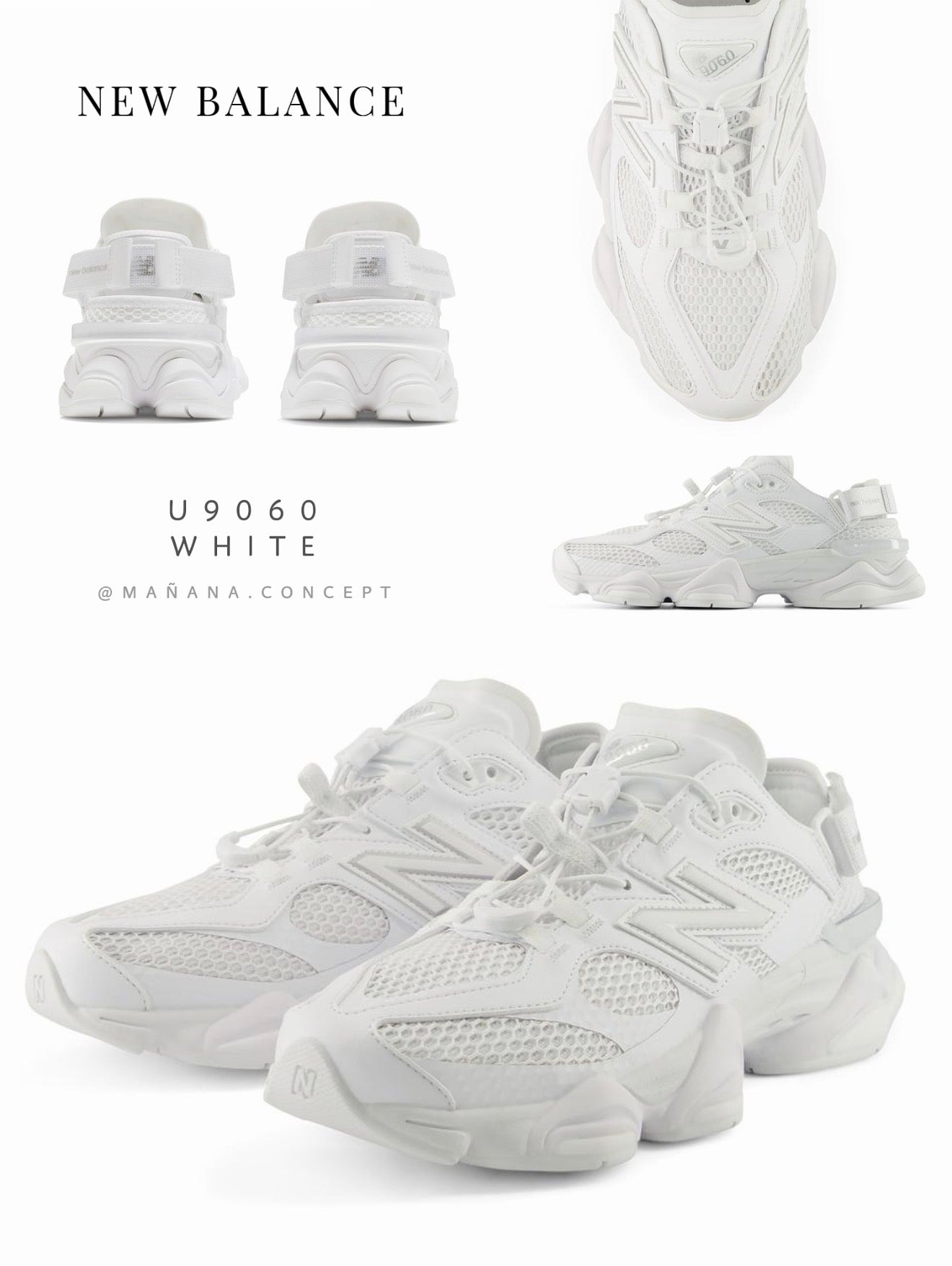 NEW BALANCE U9060 (日本限定) - 黑色/白色
