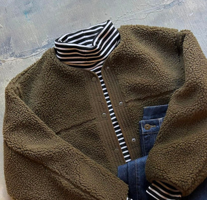 NA424 BOA FLEECE HALF COAT
