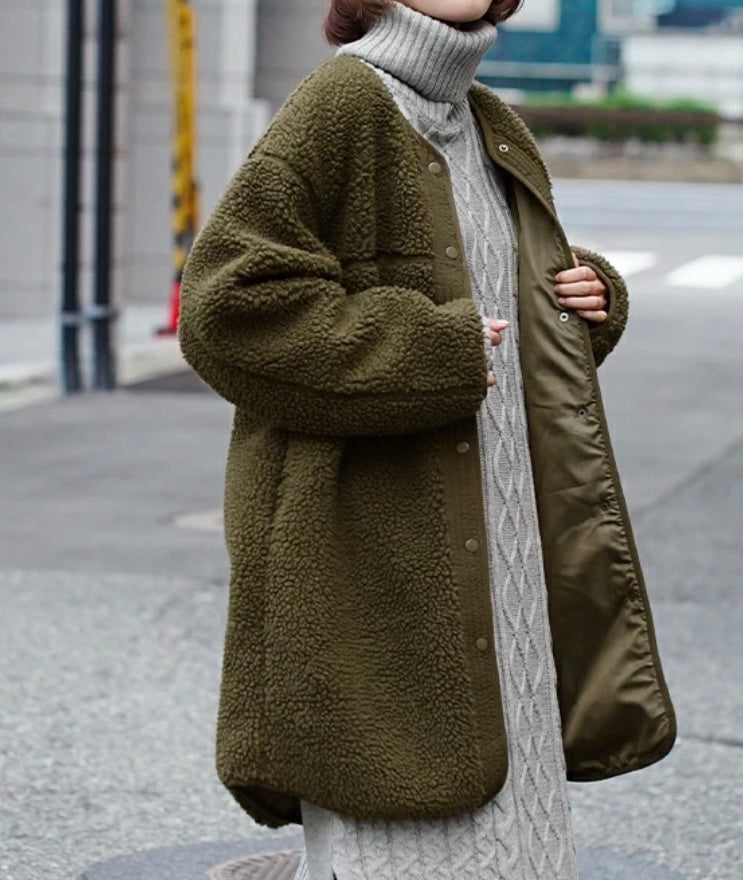 NA424 BOA FLEECE HALF COAT