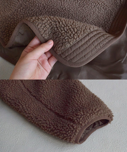 NA424 BOA FLEECE HALF COAT