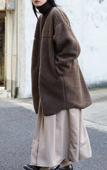 NA424 BOA FLEECE HALF COAT