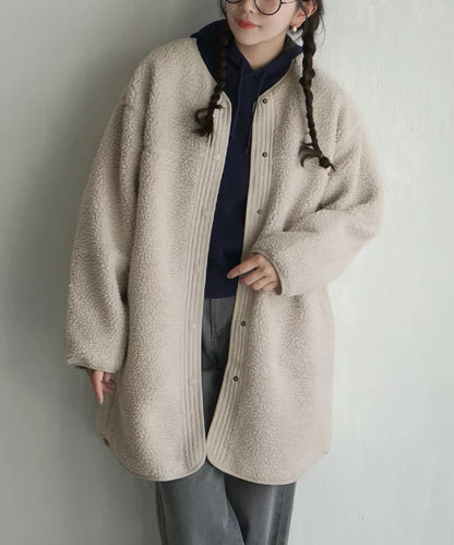 NA424 BOA FLEECE HALF COAT